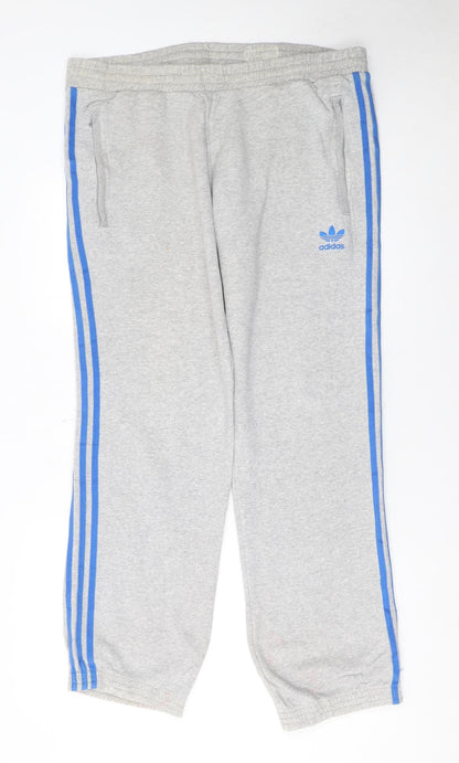 Mens UK Size M adidas Regular Fit Jogger Grey Trousers