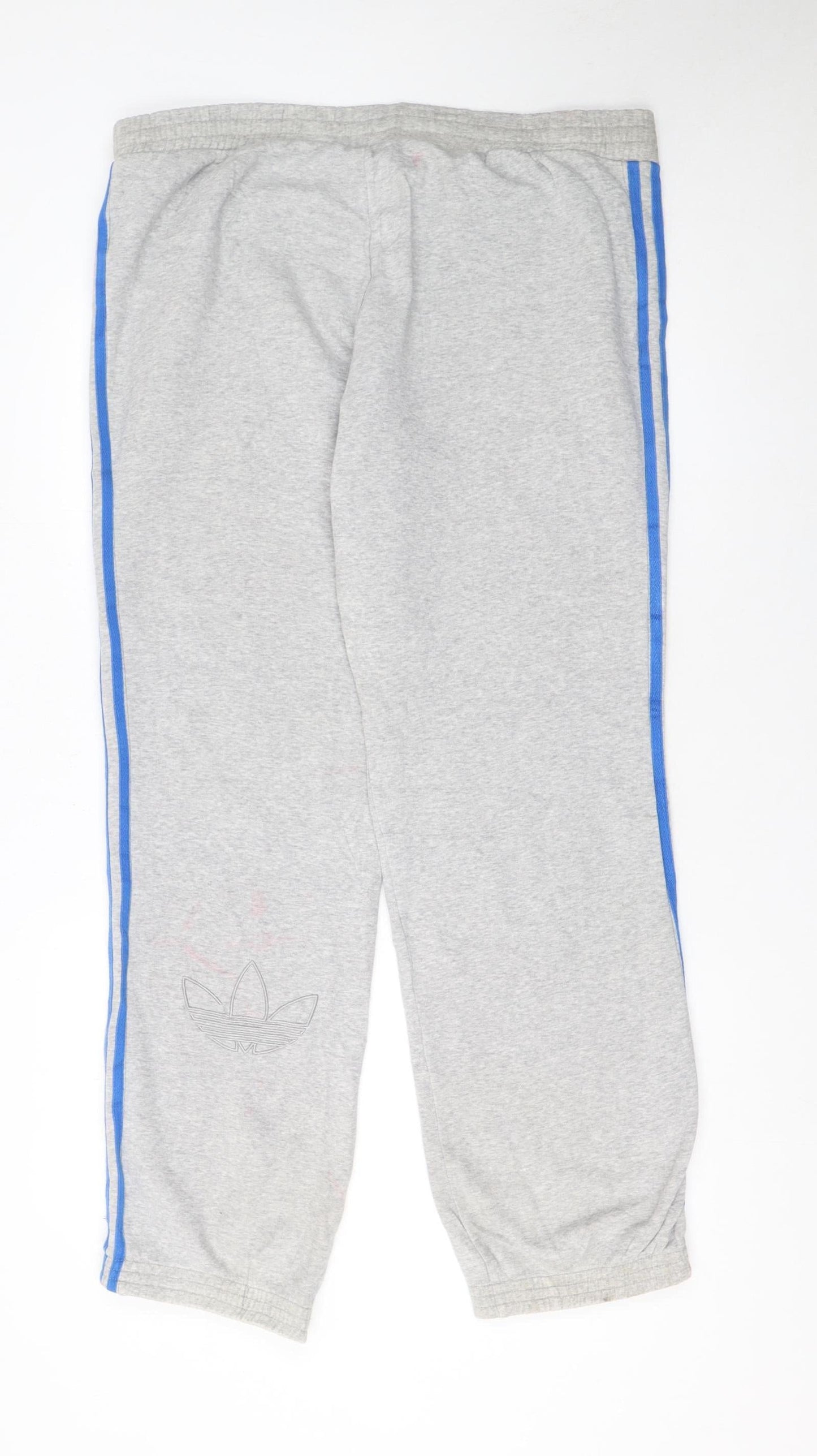 Mens UK Size M adidas Regular Fit Jogger Grey Trousers