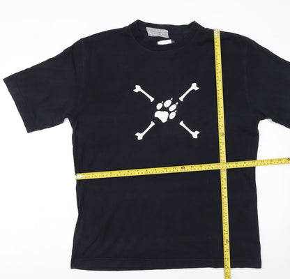 Jack Wolfskin Men’s Black Cotton Crew Neck Graphic T-Shirt Size M