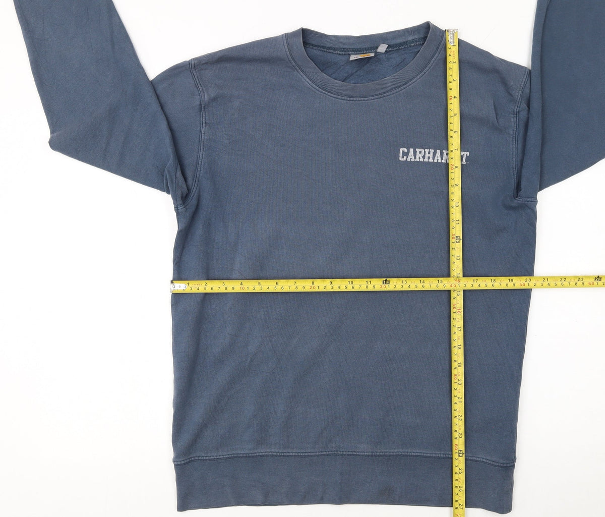Mens UK Size S Carhartt Blue Pullover Sweatshirt