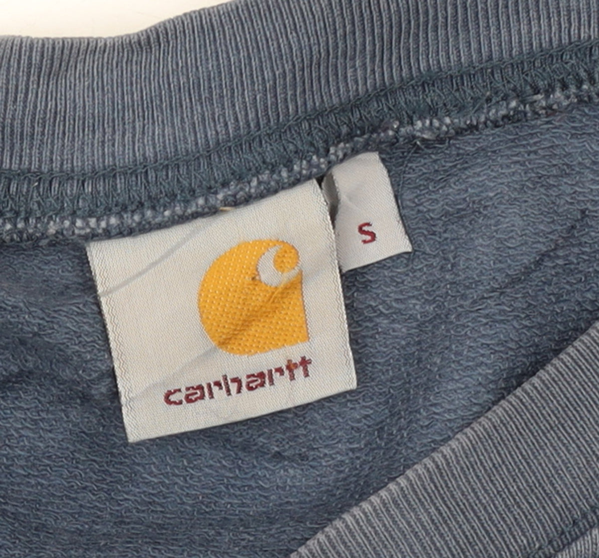 Mens UK Size S Carhartt Blue Pullover Sweatshirt