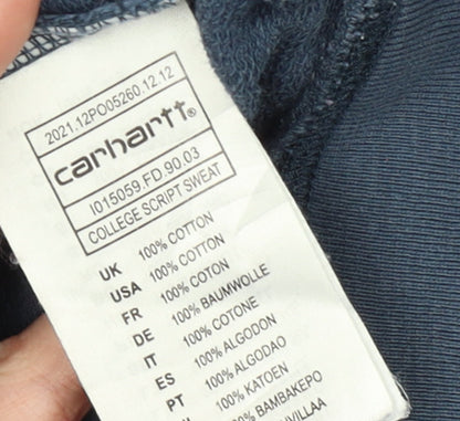 Mens UK Size S Carhartt Blue Pullover Sweatshirt