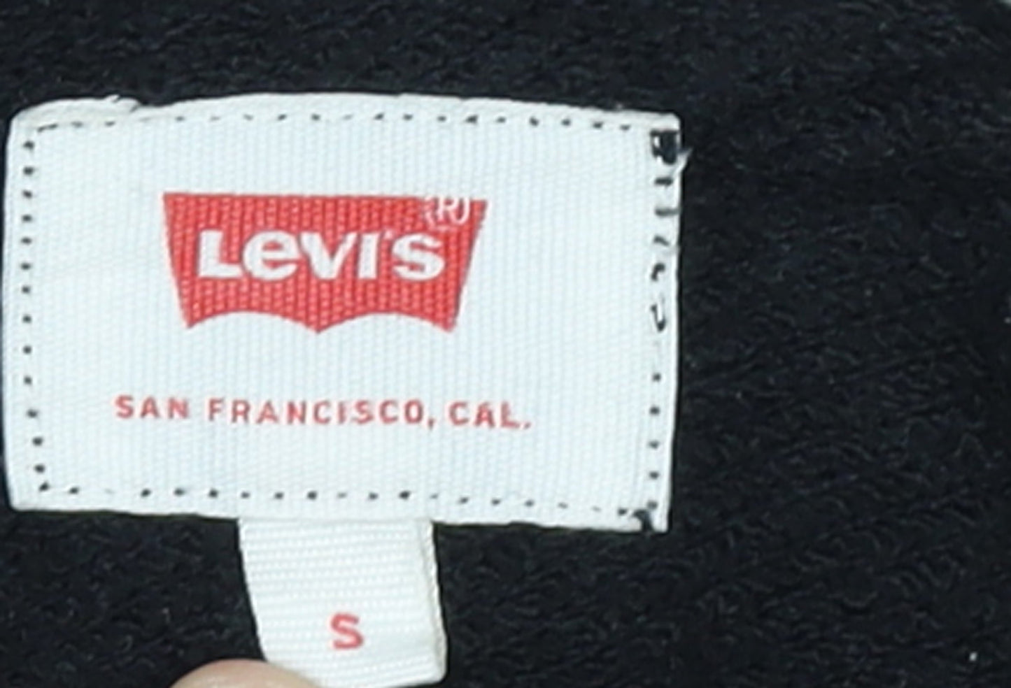 Mens UK Size S Levi's Black Pullover Hoodie