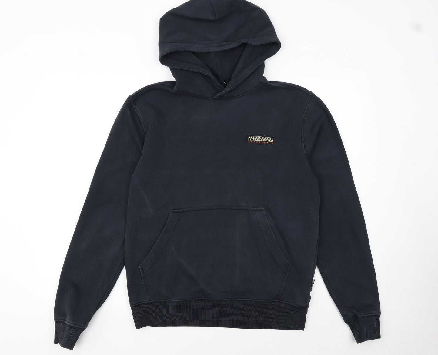 Mens UK Size S Napapijri Blue Pullover Hoodie