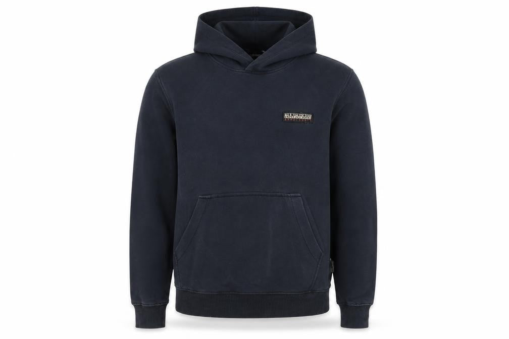 Mens UK Size S Napapijri Blue Pullover Hoodie