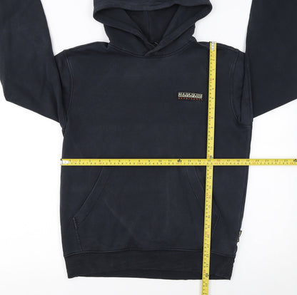 Mens UK Size S Napapijri Blue Pullover Hoodie