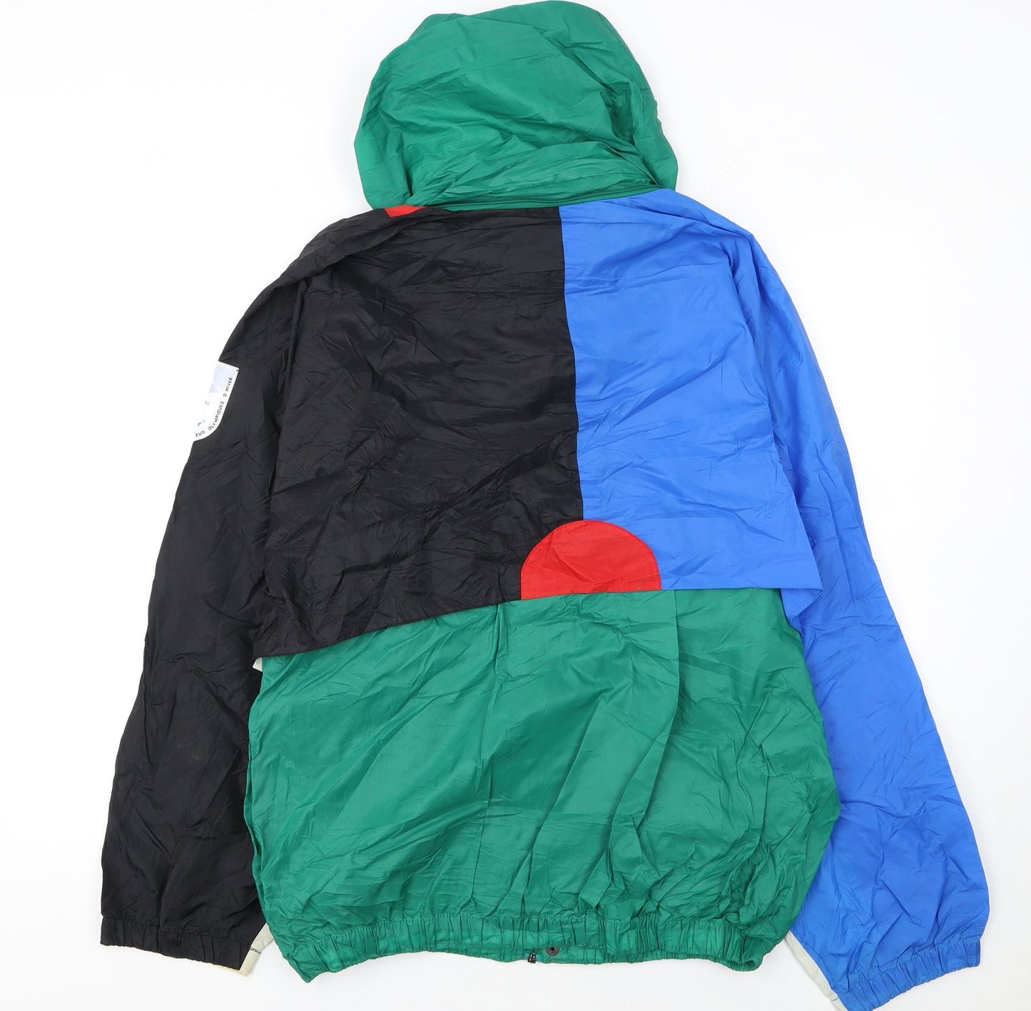 Womens UK Size L K-Way Multicoloured Windbreaker Coat