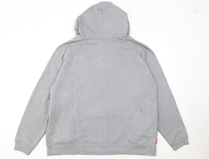 Mens UK Size M Reebok Grey Full Zip Hoodie