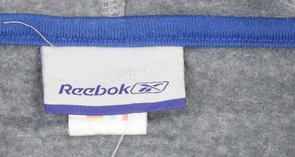 Mens UK Size M Reebok Grey Full Zip Hoodie