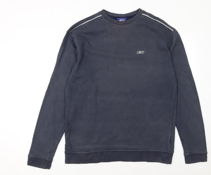 Mens UK Size L Reebok Blue Pullover Sweatshirt