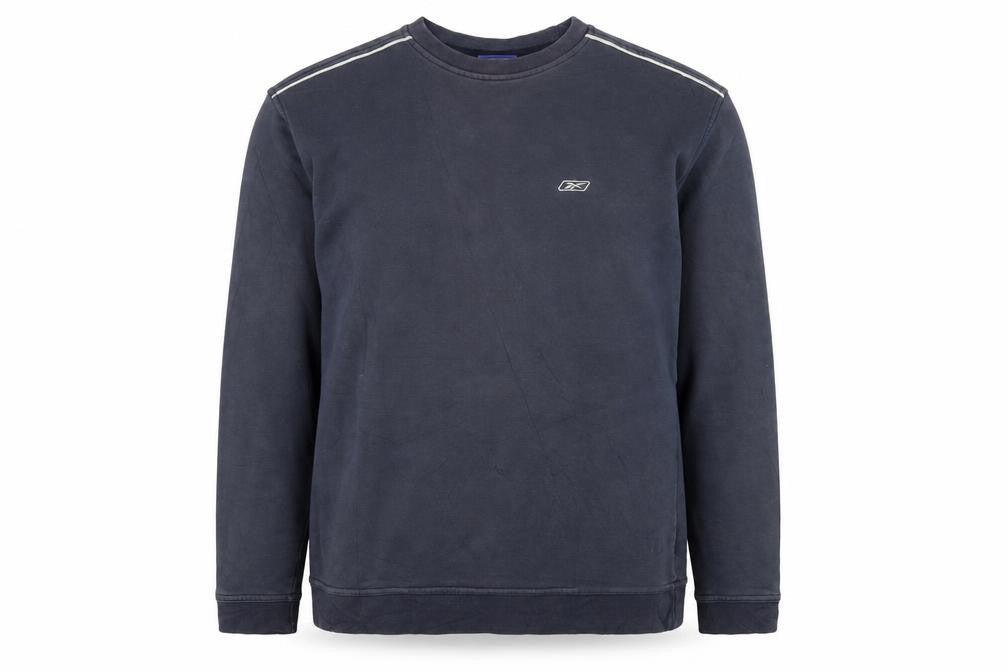 Mens UK Size L Reebok Blue Pullover Sweatshirt