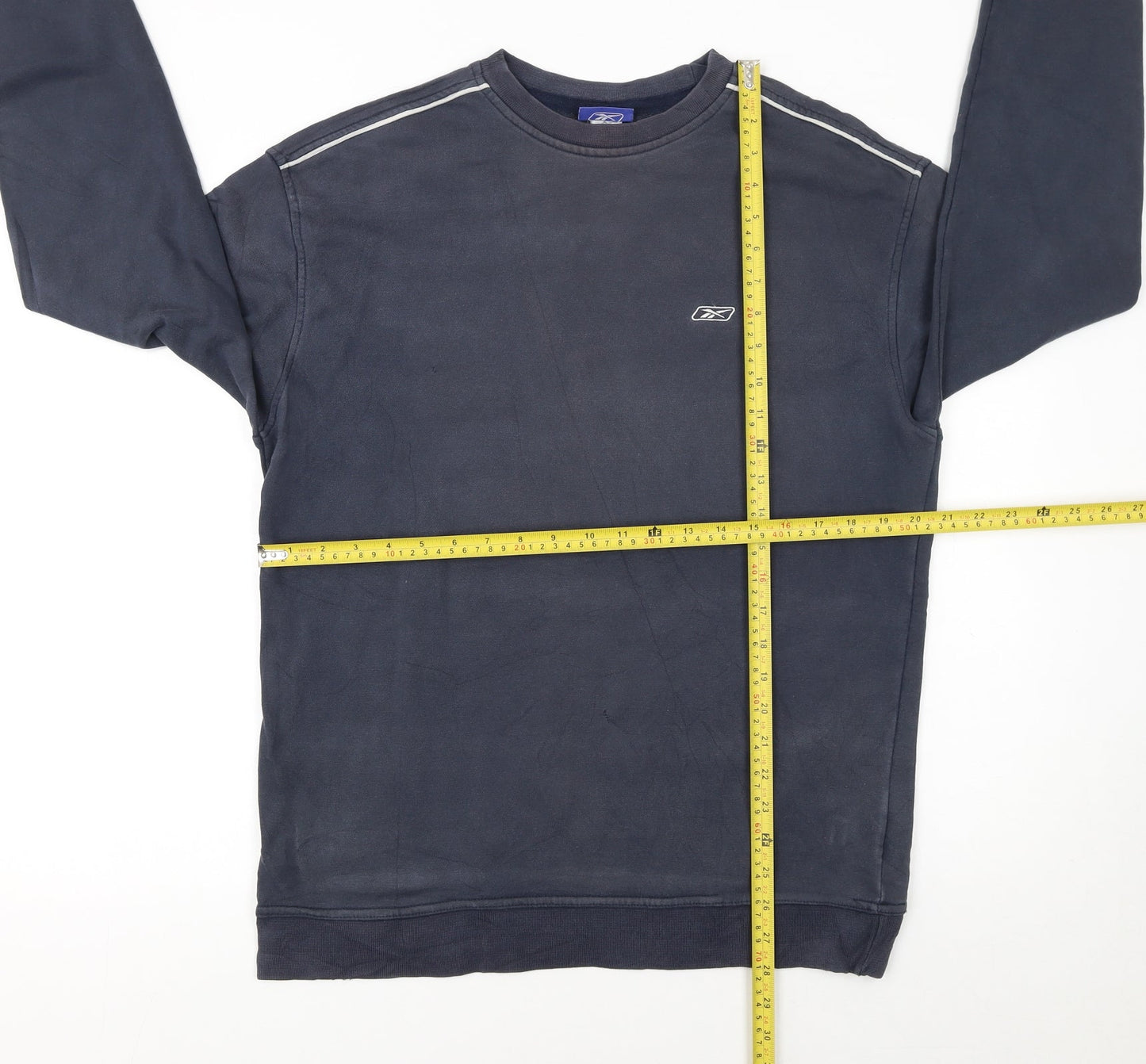 Mens UK Size L Reebok Blue Pullover Sweatshirt