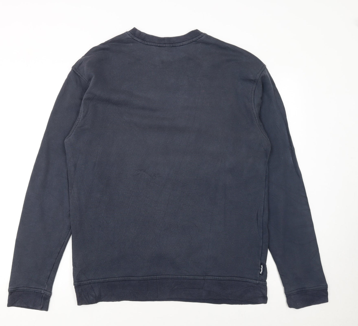 Mens UK Size L Reebok Blue Pullover Sweatshirt