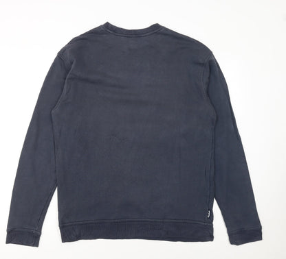 Mens UK Size L Reebok Blue Pullover Sweatshirt