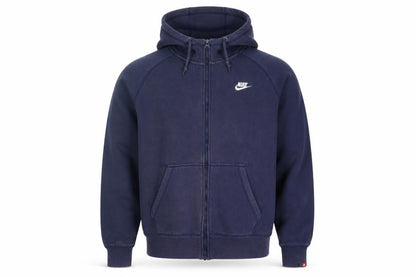 Mens UK Size XL Nike Blue Full Zip Hoodie