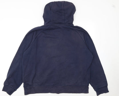 Mens UK Size XL Nike Blue Full Zip Hoodie