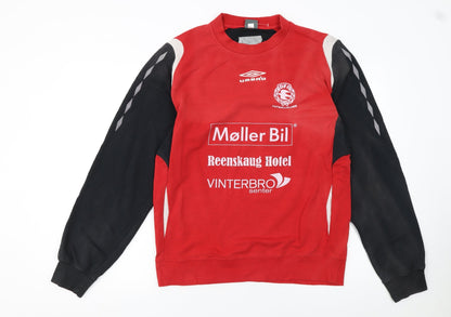 Mens UK Size M Umbro Red Pullover Sweatshirt