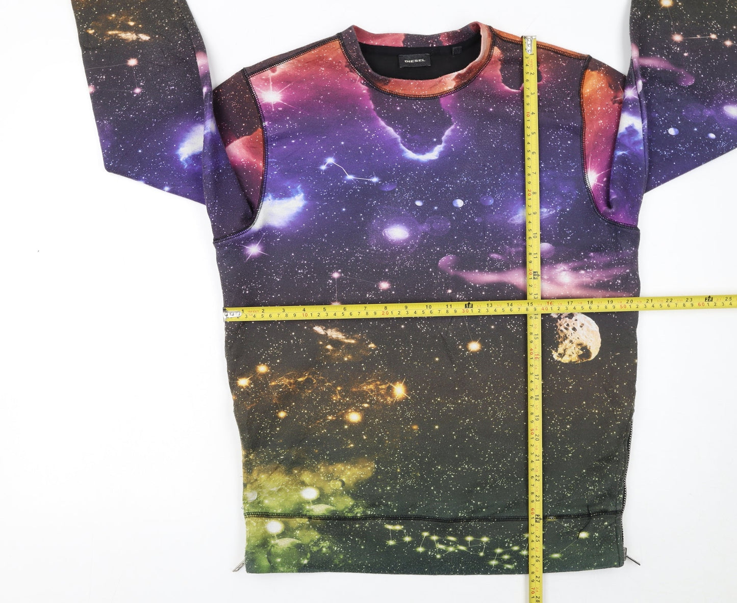 Mens UK Size M Diesel Multicoloured Pullover Sweatshirt