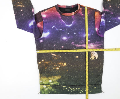 Mens UK Size M Diesel Multicoloured Pullover Sweatshirt