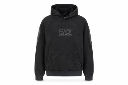 Womens UK Size S Emporio Armani Black Pullover Hoodie