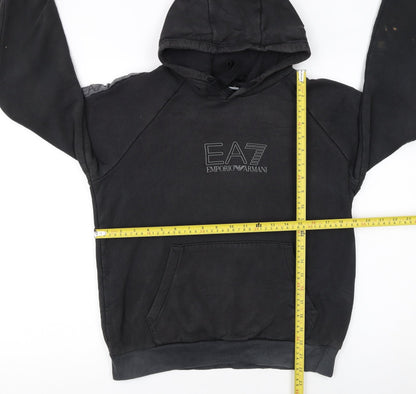 Womens UK Size S Emporio Armani Black Pullover Hoodie