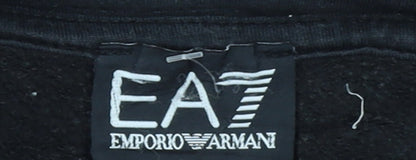 Womens UK Size S Emporio Armani Black Pullover Hoodie