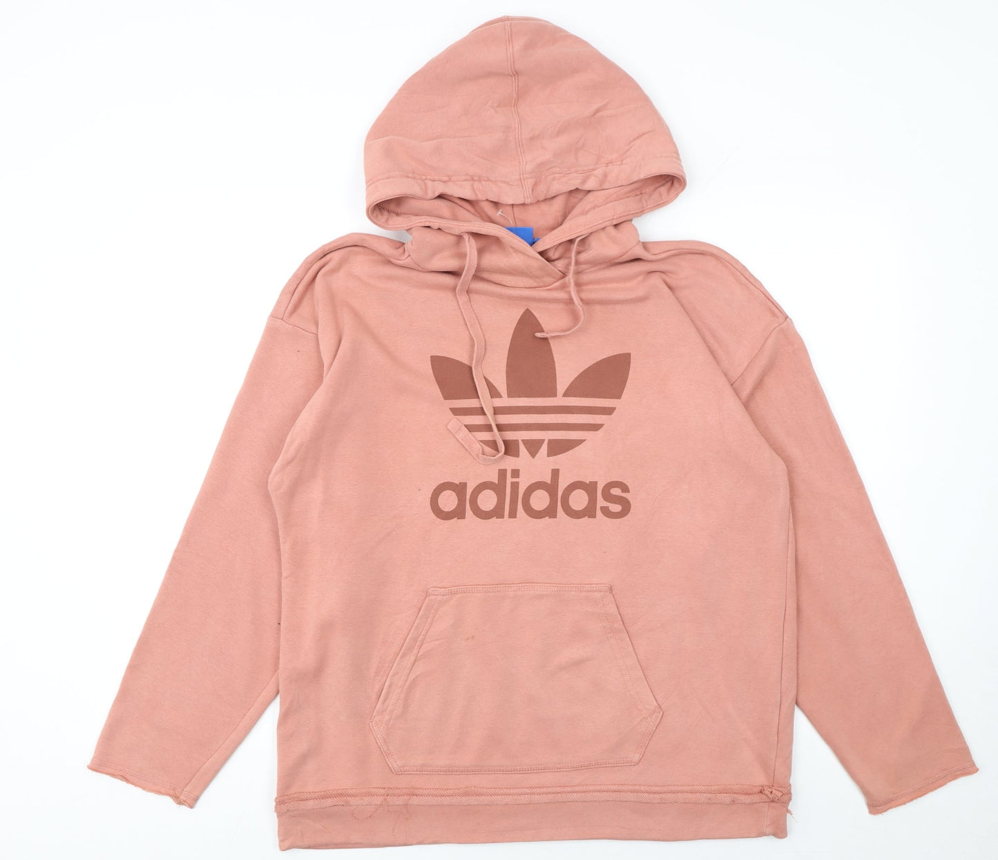 Womens UK Size 10 adidas Pink Pullover Hoodie