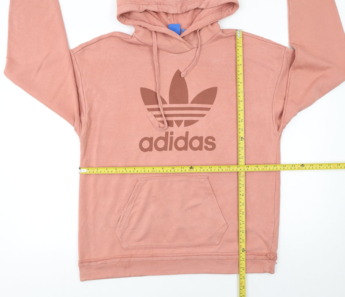 Womens UK Size 10 adidas Pink Pullover Hoodie
