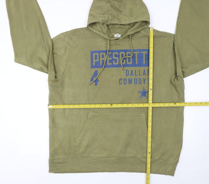 Mens UK Size 2XL NFL Green Pullover Hoodie