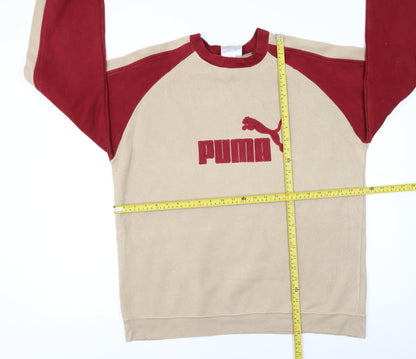 Mens UK Size L PUMA Beige Pullover Sweatshirt