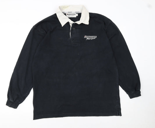 Mens UK Size L Bridgestone Motorsport Cotton Polo Shirt