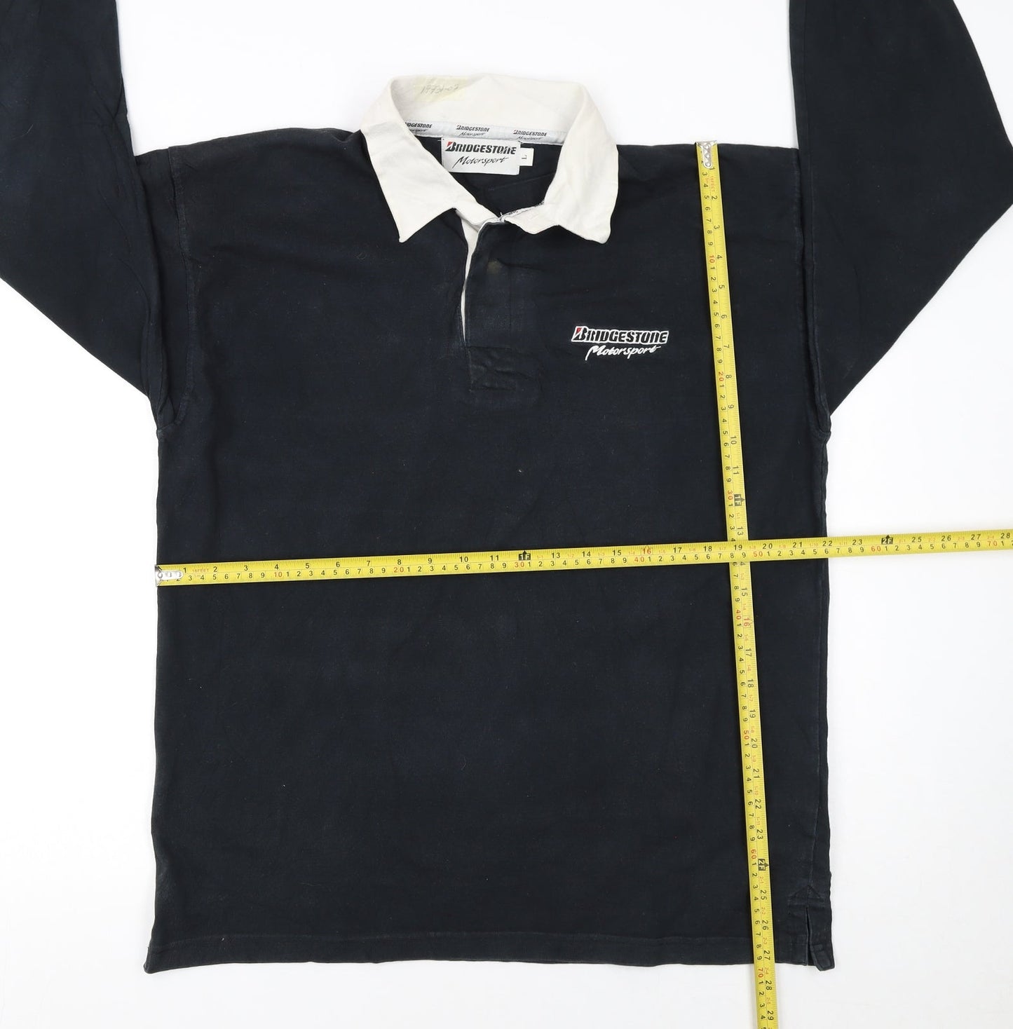 Mens UK Size L Bridgestone Motorsport Cotton Polo Shirt