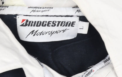 Mens UK Size L Bridgestone Motorsport Cotton Polo Shirt