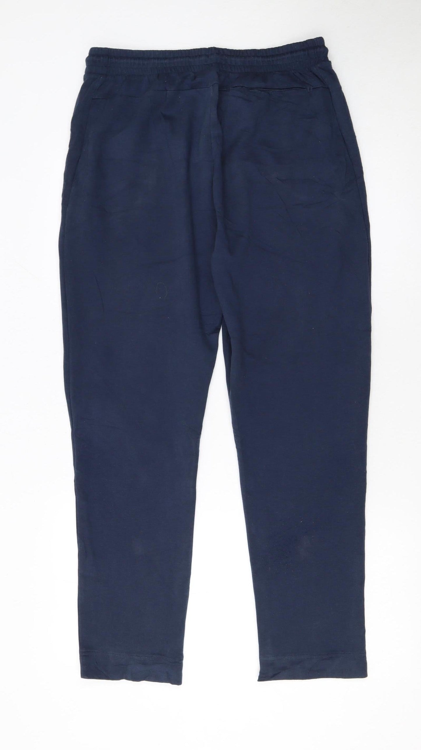 Mens UK Size L HUGO BOSS Regular Fit Jogger Blue Trousers