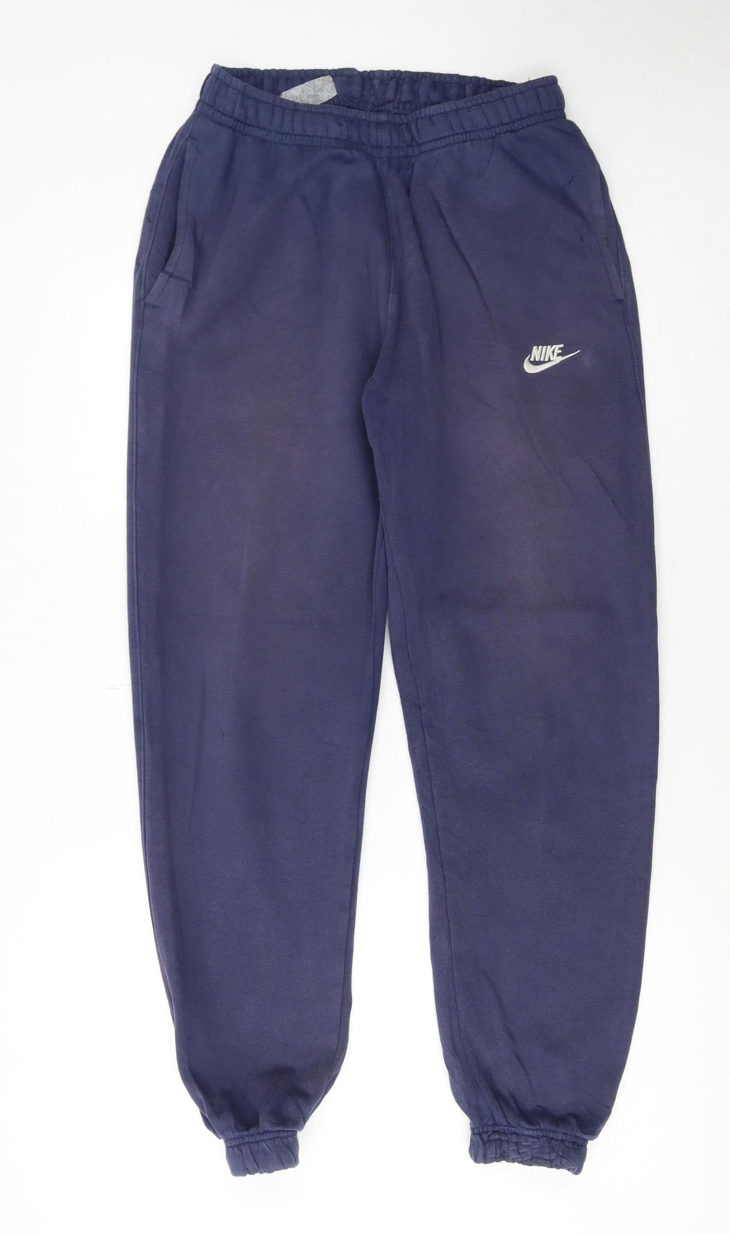 Mens UK Size S Nike Regular Fit Sweatpants Blue Trousers