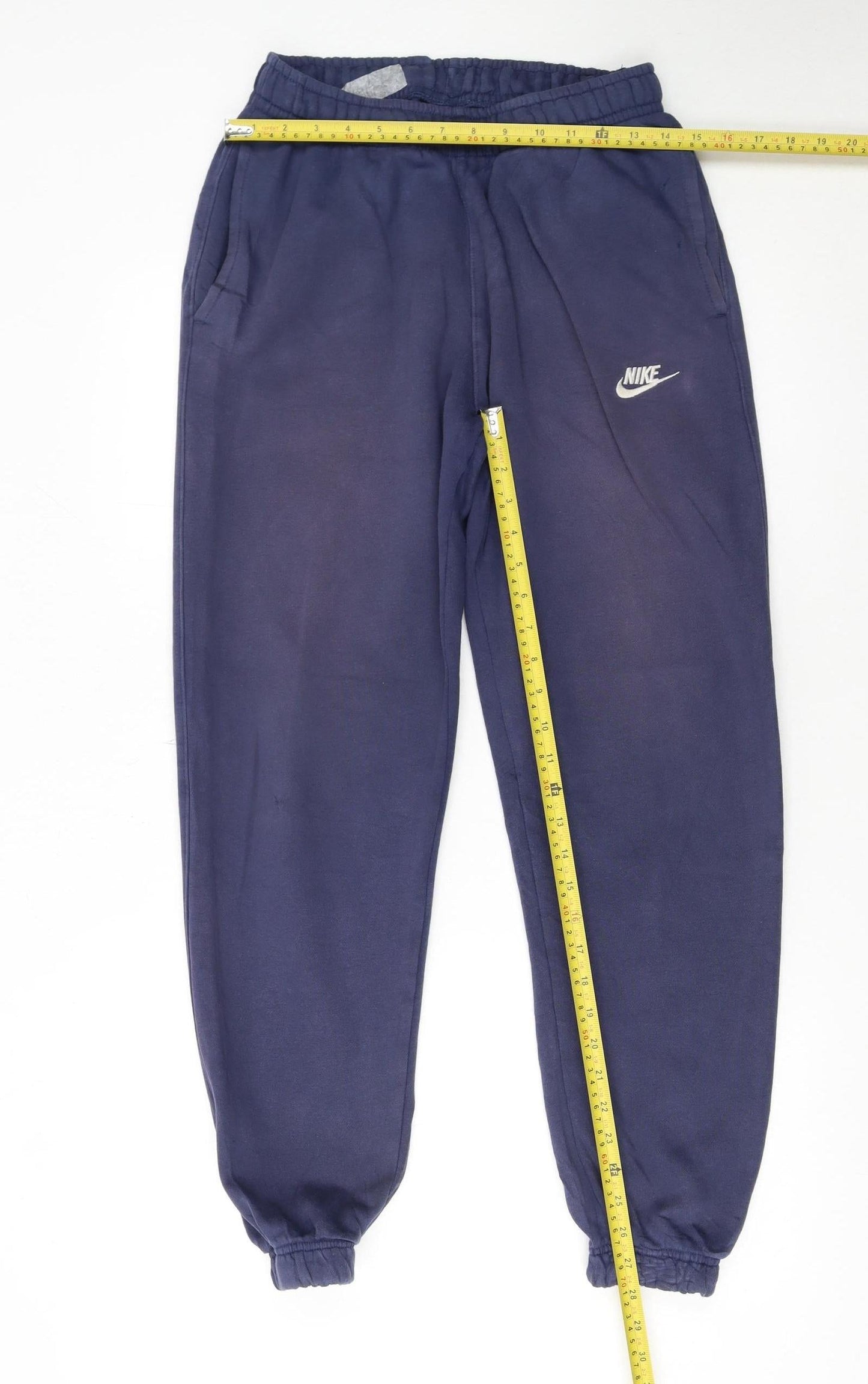 Mens UK Size S Nike Regular Fit Sweatpants Blue Trousers