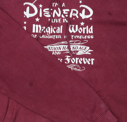 Womens UK Size M WDIS Red Pullover Hoodie