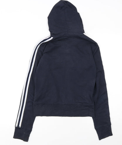 Womens UK Size XS Reebok Black Full Zip Hoodie