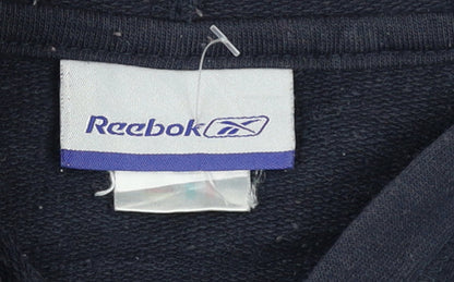 Womens UK Size XS Reebok Black Full Zip Hoodie