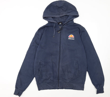Mens UK Size M ellesse Blue Full Zip Hoodie