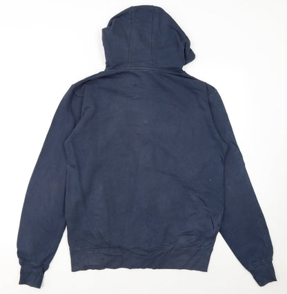 Mens UK Size M ellesse Blue Full Zip Hoodie