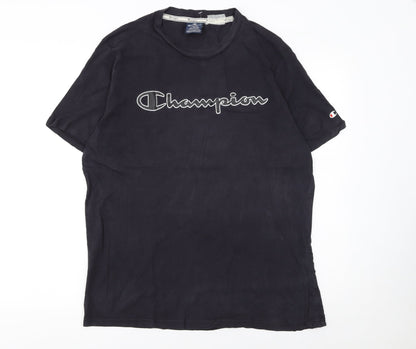 Mens UK Size L Champion Black  T-Shirt