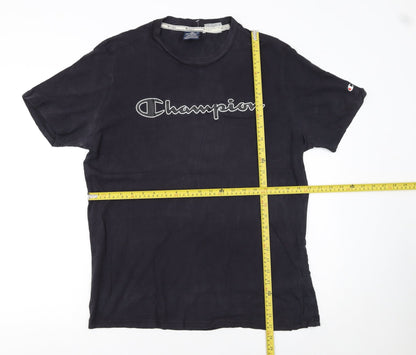 Mens UK Size L Champion Black  T-Shirt