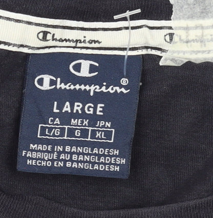 Mens UK Size L Champion Black  T-Shirt