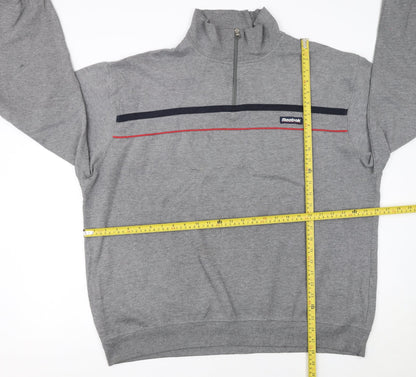 Mens UK Size 2XL Reebok Grey Pullover Sweatshirt