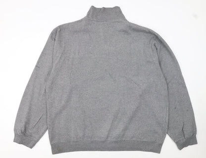 Mens UK Size 2XL Reebok Grey Pullover Sweatshirt