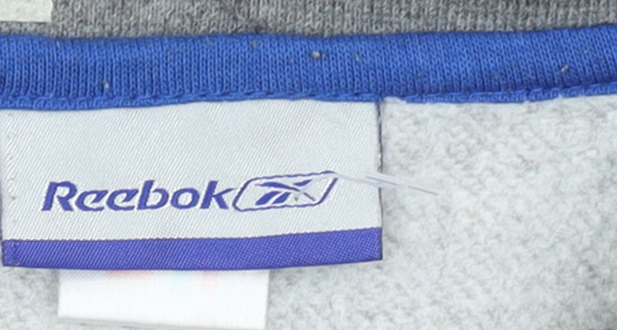 Mens UK Size 2XL Reebok Grey Pullover Sweatshirt