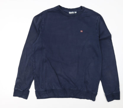 Mens UK Size L Napapijri Blue Pullover Sweatshirt