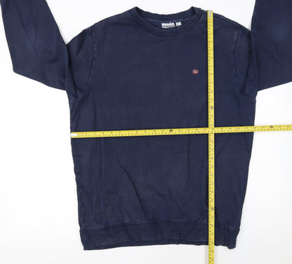 Mens UK Size L Napapijri Blue Pullover Sweatshirt