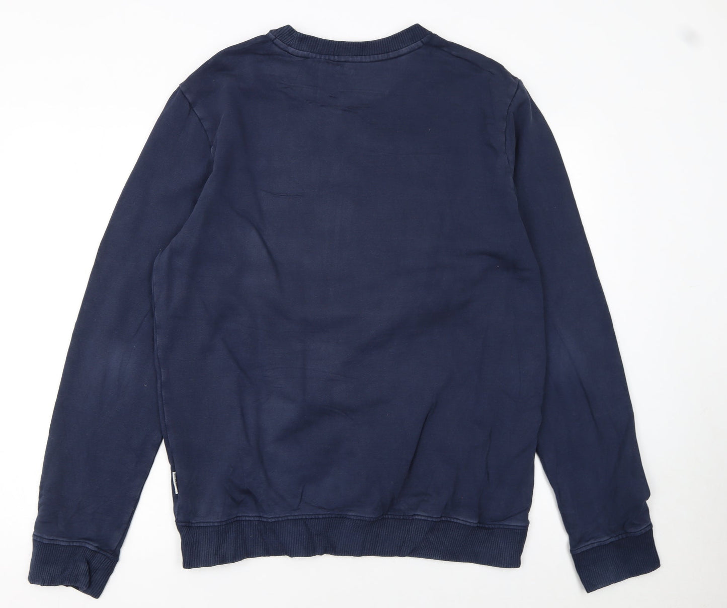 Mens UK Size L Napapijri Blue Pullover Sweatshirt